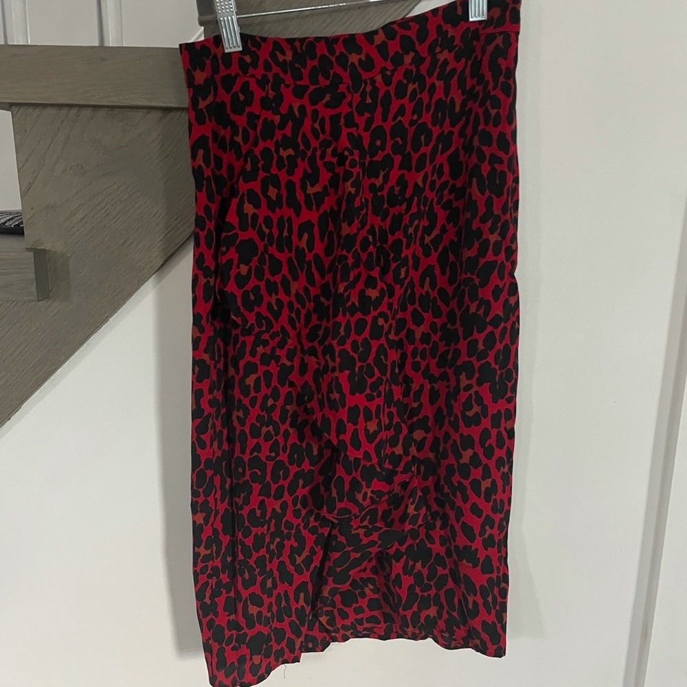 Zara leopard skirt